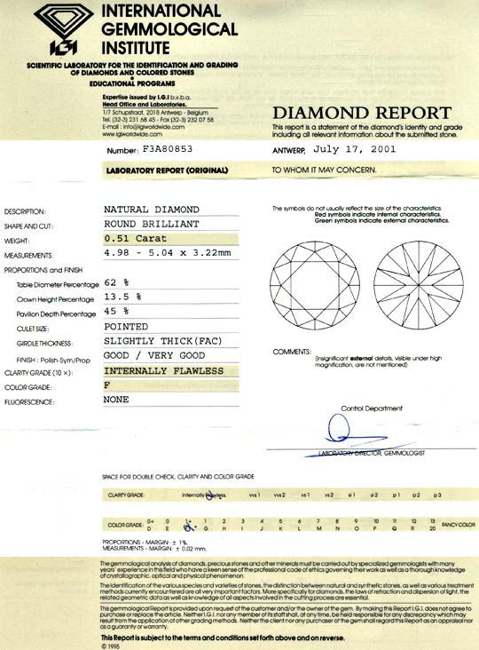 Foto 9 - Diamant-Brillant 0,51 Lupenrein feines Weiss IGI, D5697
