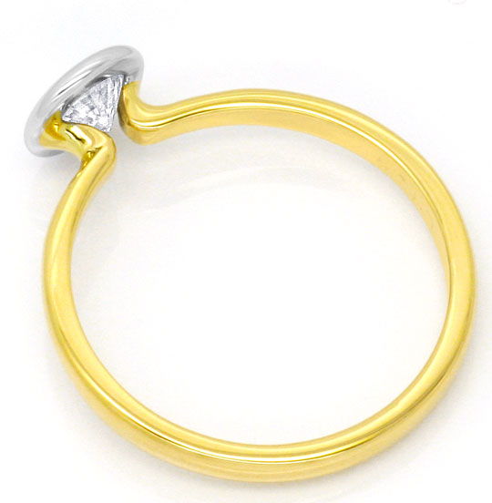 Foto 3 - Halbkaräter Brillant-Diamant-Ring 0,53ct G VS1 Gelbgold, S4294