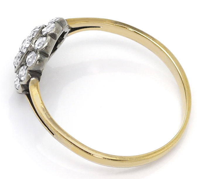 Foto 3 - Original alter Ring mit 0,64ct Diamantrosen Gold Silber, S9018